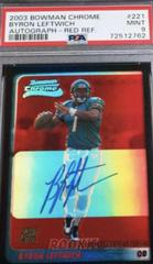 Byron Leftwich [Autograph Red Refractor] Football Cards 2003 Bowman Chrome Prices