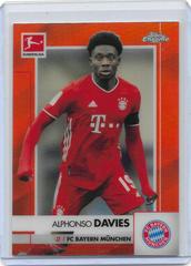 Alphonso Davies [Orange Refractor] Soccer Cards 2020 Topps Chrome Bundesliga Prices