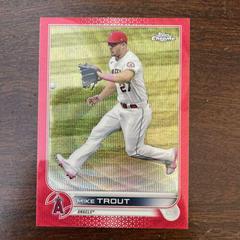 Mike Trout [Red Wave] #200 Baseball Cards 2022 Topps Chrome Prices