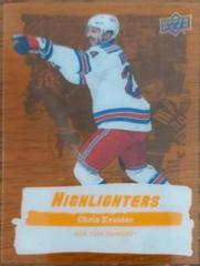 Chris Kreider [Orange] #HL-22 Hockey Cards 2022 Upper Deck Highlighters Prices
