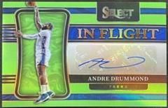 Andre Drummond [Green Prizm] #IF-ADR Basketball Cards 2021 Panini Select In Flight Signatures Prices