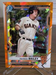 Patrick Bailey [Orange Refractor] #BCP-108 Baseball Cards 2021 Bowman Sapphire Prices