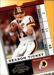 Patrick Ramsey Football Cards 2003 Playoff Contenders Prices