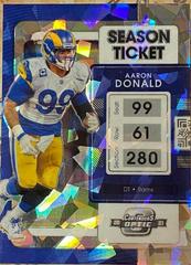Aaron Donald [Cracked Ice] #52 Football Cards 2021 Panini Contenders Optic Prices