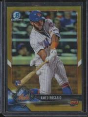 Amed Rosario [Batting Gold Refractor] #11 Baseball Cards 2018 Bowman Chrome Prices