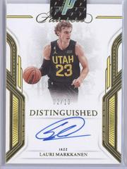 Lauri Markkanen [Gold] #6 Basketball Cards 2022 Panini Flawless Distinguished Auto Prices