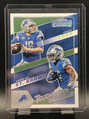 Amon Ra St. Brown, Jared Goff [Silver] Football Cards 2022 Panini Contenders Touchdown Tandems Prices