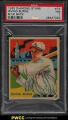 Irving Burns [Blue Back] #75 Baseball Cards 1935 Diamond Stars Prices