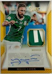 Miguel Layun [Gold] Soccer Cards 2016 Panini Select Jersey Autographs Prices