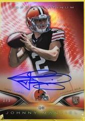 Johnny Manziel [Red Refractor] #64 Football Cards 2014 Topps Platinum Rookie Autograph Prices