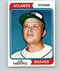 Joe Niekro #504 Baseball Cards 1974 Topps Prices