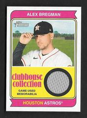 Alex Bregman #CCR-AB Baseball Cards 2023 Topps Heritage Clubhouse Collection Relics Prices