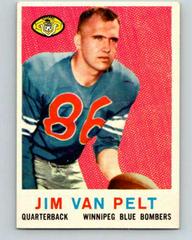 Jim Van Pelt Football Cards 1959 Topps CFL Prices
