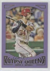 Bryce Harper [Batting Framed Purple] Baseball Cards 2016 Topps Gypsy Queen Prices