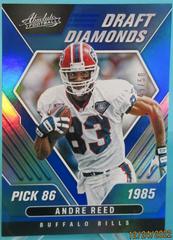 Andre Reed [Spectrum Blue] #DD-5 Football Cards 2022 Panini Absolute Draft Diamonds Prices