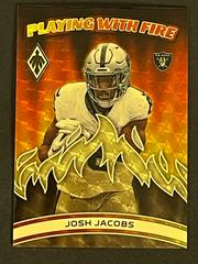 Josh Jacobs [Gold] #PWF-4 Football Cards 2023 Panini Phoenix Playing with Fire Prices