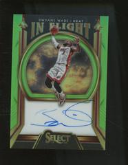 Dwyane Wade [Neon Green Prizm] #IF-DWD Basketball Cards 2019 Panini Select in Flight Signatures Prices