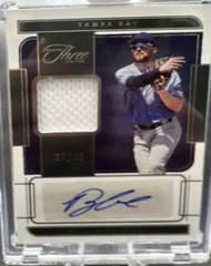 Brandon Lowe #AJ-BL Baseball Cards 2022 Panini Three and Two Autograph Jerseys Prices