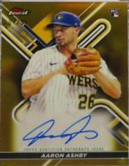 Aaron Ashby [Gold] Baseball Cards 2022 Topps Finest Autographs Prices