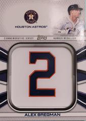 Alex Bregman #JNM-AB Baseball Cards 2022 Topps Player Jersey Number Medallion Relics Prices