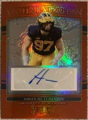 Aidan Hutchinson [Red] #YE-AHU Football Cards 2022 Panini Select Draft Picks Youth Explosion Signatures Prices