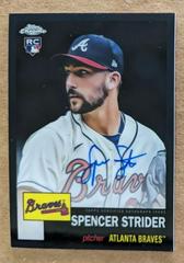 Spencer Strider [Black] #CPA-SS Baseball Cards 2022 Topps Chrome Platinum Anniversary Autographs Prices
