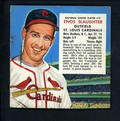 Enos Slaughter Baseball Cards 1954 Red Man Tobacco Prices