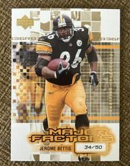Jerome Bettis [Gold] #125 Football Cards 2003 Upper Deck Finite Prices
