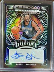 Latrell Sprewell Basketball Cards 2021 Panini Obsidian Galaxy Autographs Prices