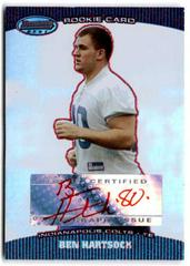 Ben Hartsock [Autograph Red] #180 Football Cards 2004 Bowman's Best Prices