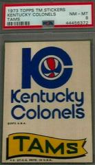 Kentucky Colonels Tams Basketball Cards 1973 Topps Team Stickers Prices