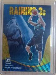 Dirk Nowitzki [Gold Wave] #19 Basketball Cards 2022 Panini Donruss Optic Raining 3s Prices