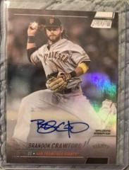 Brandon Crawford [Rainbow Foil] Baseball Cards 2022 Stadium Club Autographs Prices