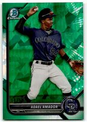 Adael Amador [Sapphire Green] #BDC-59 Baseball Cards 2022 Bowman Draft Chrome Prices