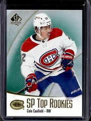 Cole Caufield [Green] #TR-1 Hockey Cards 2021 SP Authentic Top Rookies Prices
