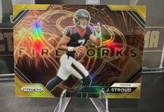 C. J. Stroud [Gold] #F-10 Football Cards 2023 Panini Prizm Fireworks Prices