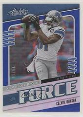 Calvin Johnson [Spectrum Blue] #20 Football Cards 2019 Panini Absolute Gridiron Force Prices