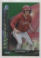 Mickey Moniak [Green Refractor] Baseball Cards 2017 Bowman Scouts' Top 100 Prices