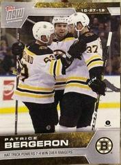 Patrice Bergeron #33 Hockey Cards 2019 Topps Now NHL Stickers Prices