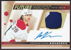 Johnathan Kovacevic #FWAP-JK Hockey Cards 2022 SP Authentic Future Watch Autograph Patch Prices