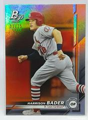 Harrison Bader [Orange] #26 Baseball Cards 2019 Bowman Platinum Prices