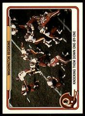 Redskins [Knocking Them Down 1 By 1] Football Cards 1982 Fleer Team Action Prices