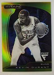 Kevin Durant [Green] #1 Basketball Cards 2022 Panini Flux Titan Prices
