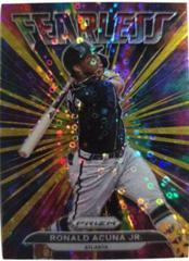 Ronald Acuna Jr. [Gold Donut Circles Prizm] #FL-4 Baseball Cards 2022 Panini Prizm Fearless Prices