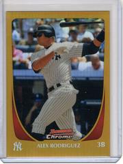 Alex Rodriguez [Gold Refractor] Baseball Cards 2011 Bowman Chrome Prices
