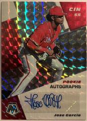 Jose Garcia [Autograph] #RAM-JG Baseball Cards 2021 Panini Mosaic Rookie Autographs Prices