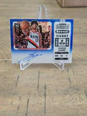Ziaire Williams [Autograph Blue Shimmer] Basketball Cards 2021 Panini Contenders Prices