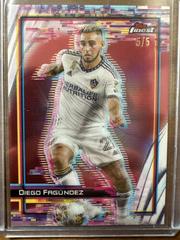 Diego Fagundez [Red Refractor] Soccer Cards 2023 Finest MLS Hologlow Prices
