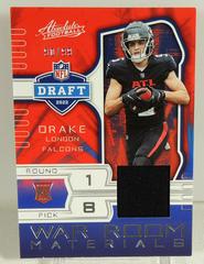 Drake London #7 Football Cards 2022 Panini Absolute War Room Materials Prices