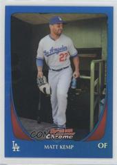 Matt Kemp [Blue Refractor] #10 Baseball Cards 2011 Bowman Chrome Prices